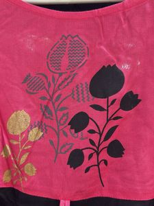 Elegant Black &amp; Pink Kurta