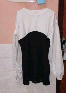 Two-Tone Long Sleeve Top