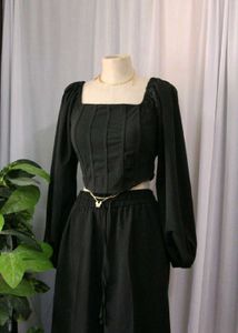 Black  Corset Like Top