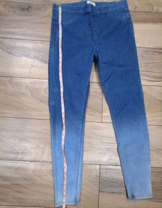 &#34;Marks&amp;Spencer&#34;Blue Ombre Washed Stretch Jeggings