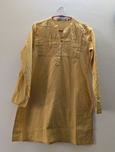 Yellow Colour Cotton kurta