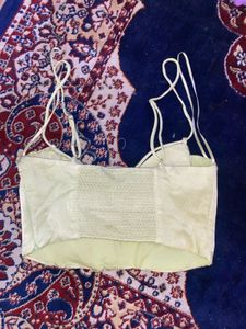 Satin Corset Style Crop Top