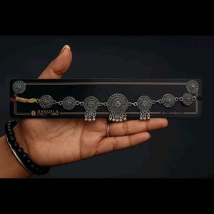 Oxidized Silver Necklace Set