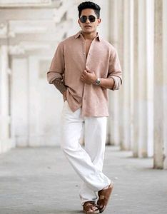 Textured Button-Down Shirt