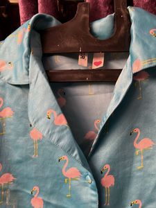 Flamingo Print Pajama Set