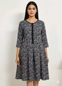 Floral Print Fit & Flare Dress