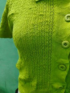 Olive Crochet Crop Top