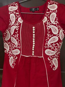 Embroidered Short Kurta