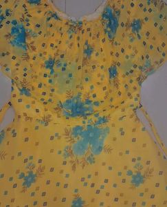 Floral Yellow Dress
