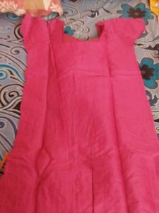 Pink Embroidered Dress