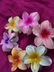 Flower Hair Claw Clips