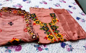 Pink Chanderi Suit Material💕