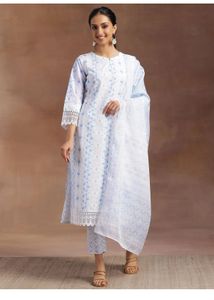 Elegant Floral Print Kurta Set