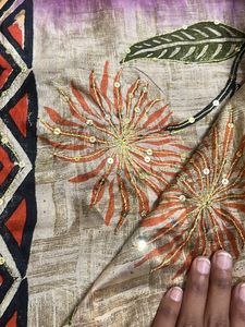 Raw Silk fancy saree