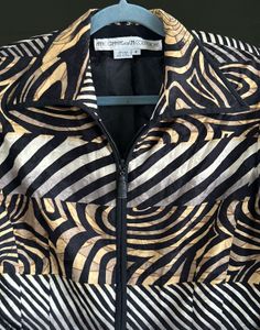 Designer Jacqueline De Yong Zebra Print Jacket
