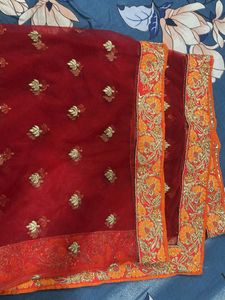 Elegant Red Dupatta