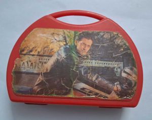 Vintage Red Plastic Lunchbox