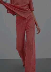 Zara Crochet Cord Set MavePink