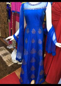 Elegant Embroidered Ethnic Gown