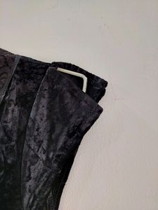 Velvet Top With Lace