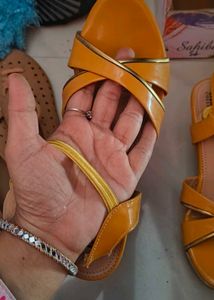 Yellow Flats &amp; Sandals