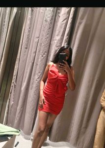 Zara Red Bodycon Dress