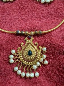 Gold-Tone Necklace &amp; Earring Set