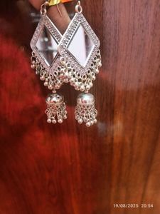 New Mirror Jhumka Earrings