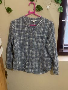 Loft Plaid Blouse