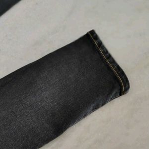 Black Denim Jeans 3 Button