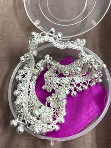 Silver Anklet with Bells