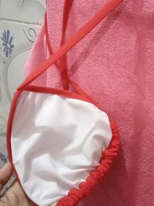 Red Bikini Bra