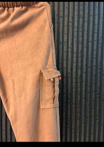 Brown Velvet Sweat Pants