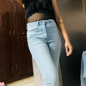 Forever 21 Light Blue High-Waist Skinny Jeans 👖