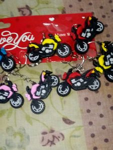 Excellent Brand New Bike Keychain Set