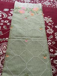 Printest Style Cotton Green Saree
