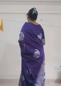 Purple Silk Saree