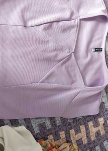 Lilac Ribbed Tank Top