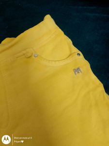Yellow Pull-On Shorts