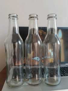 Vintage Glass Bottles (Set of 3)