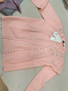 Elegant Pink Cardigan