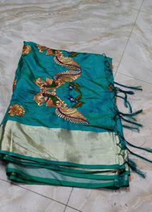 Elegant Sea Green saree
