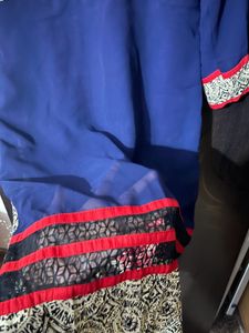 Blue Long Kurta Designer