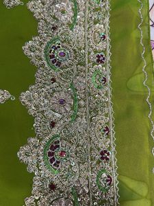 zardosi heavy work saree