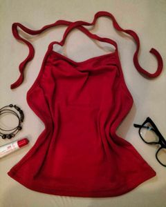 Red Halter Top 📌