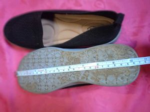 Black Shoes N White Flats