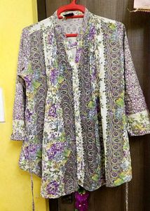 Floral Print Tunic Top