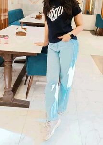 Light Wash Wide Leg Jeans