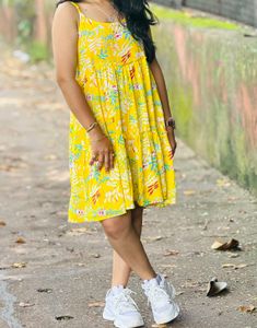 Yellow Floral Sundress
