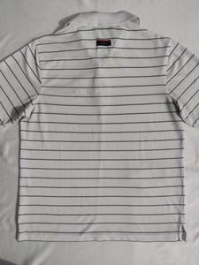Blue Track Pant With White T Shirt